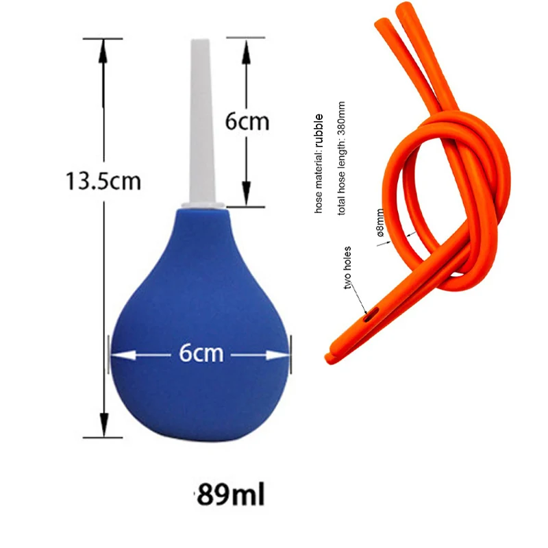 Wetips Биде Душ анальный груша для промывки ануса толстой кишки трубка Анальный Душ шайба кофейная клизма биде шприц глубокая клизма - Цвет: A5