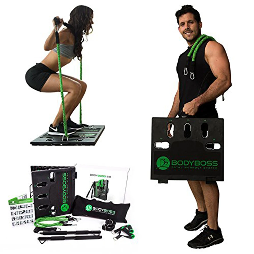 SIRIUS GYM BodyBoss 2.0 Home GYM Full Portable Gym Home Workout Package 