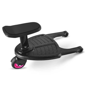 

Fashion Children Stroller Pedal Adapter Second Child Auxiliary Trailer Stroller Twins Kids Standing Plate Sitting With Seat