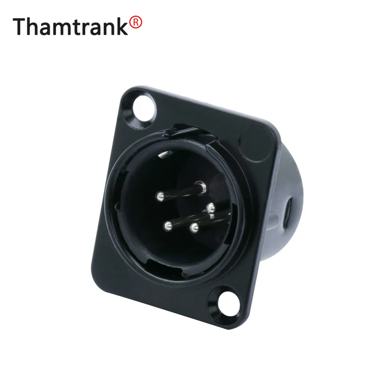 10 шт./лот 4Pin XLR штекер/гнездо панель крепление разъем микрофон кабель Терминал