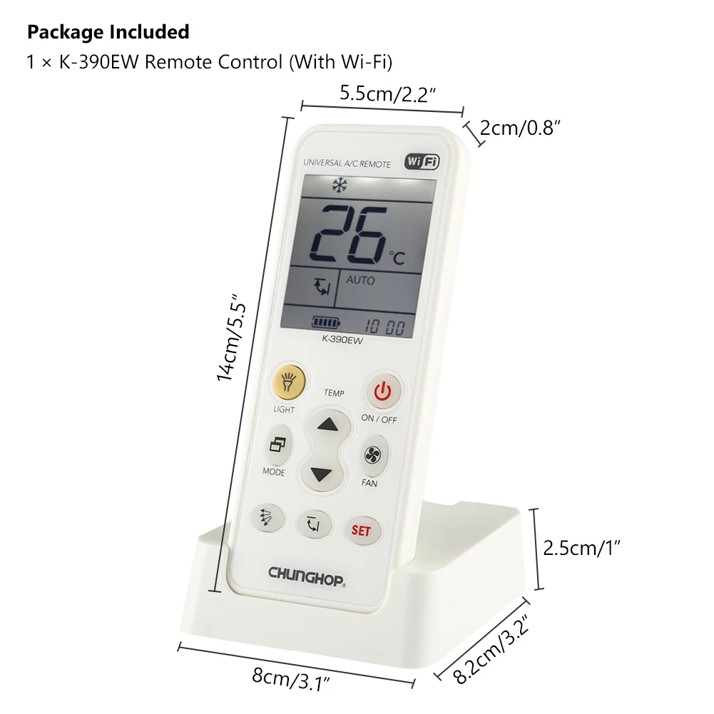 K-390EW WiFi Smart Universal Air Conditioning Remote Control 2G 3G 4G Network