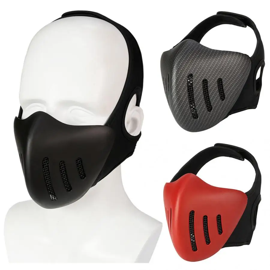 

TPU Outdoor Tactics Face Shield Protection Equipment for Field Shooting Hunting CS Simulation Games