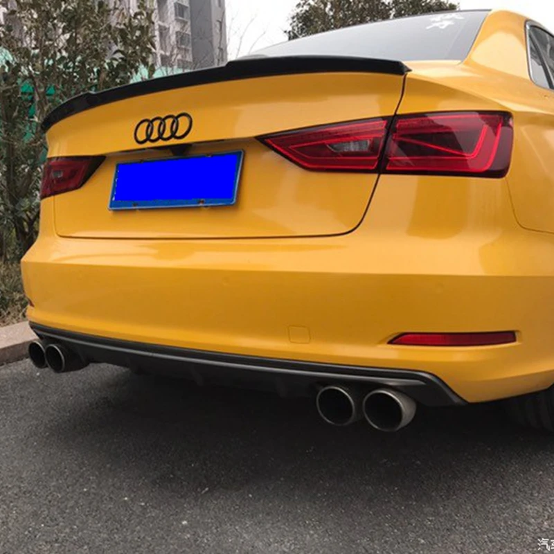 Автомобильный стиль для Audi A3 седан спойлер S3 углеродное волокно задний багажник