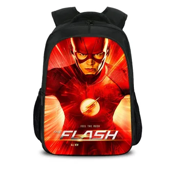 

15.7 inch Flashman Flash man Hero Boy Girls School Bag Book Bag Backpack Children Students Mochila Back to School Gift