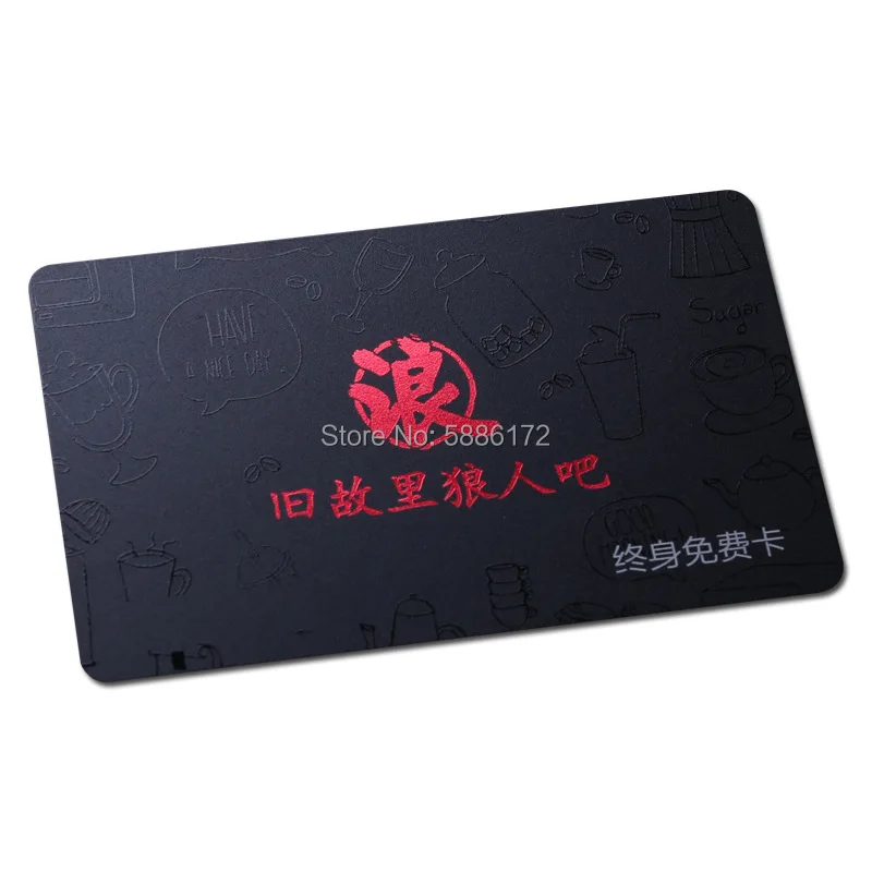 

Custom Printed Gold Foil Transparent Plastic Clear PVC Business Card