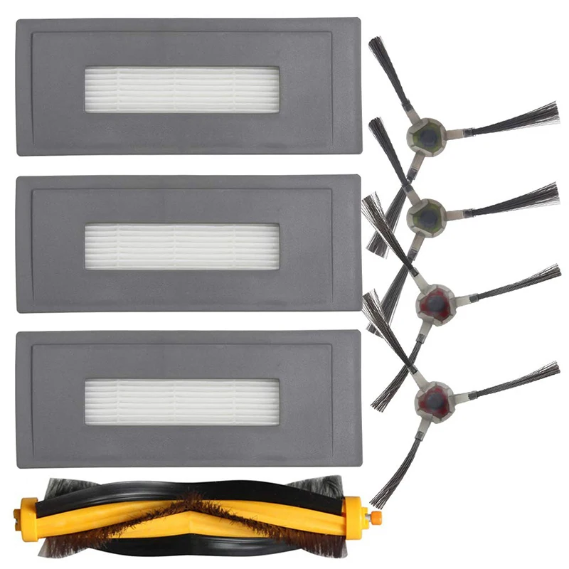 4xSide кисти+ 3 знака после xFilters+ щеточный валик для ECOVACS DEEBOT OZMO 930 уборочная машина комплект