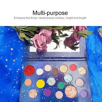 

HUDAMOJI 18 color Matte Eye Shadow Blush High Gloss Concealer Eyeshadow Palette Mashed Potato Texture Eye Cosmetic TSLM1