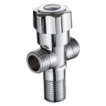 

Copper triangle valve One inlet and two outlet valves Double interface angle valve water valve bathroom kitchen accessories