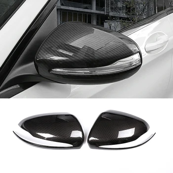 

For Mercedes Benz C/E/GLC/S Class W205 W213 X253 W222 Car Auto Carbon Fiber Side Rearview Mirror Cap Cover Trim