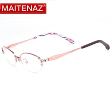 MAITENAZ сплава очки для чтения складывающиеся ультра-легкие модные элегантные очки Для женщин+ 1,0+ 1,5+ 2,0+ 2,5+ 3,0+ 3,5+ 4,0 F3032