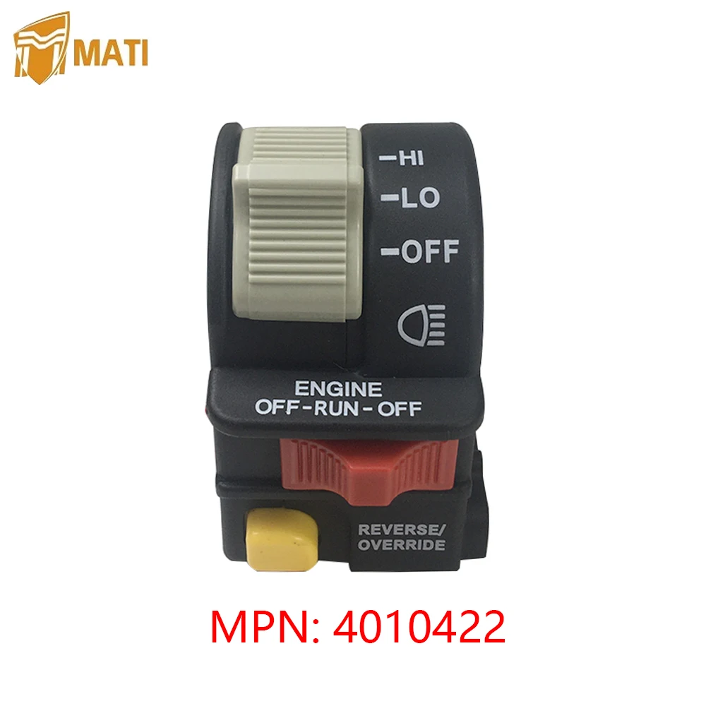 Mati Left Handlebar Switch 4010422 for ATV Polaris Magnum Sportsman Trail Boss Xpedition Xplorer 325 330 400 425 500 325 LUH PTV mati left rear brake caliper replacement 1911614 with pads assembly for atv polaris ranger 400 500 800 ho 4x4 midsize