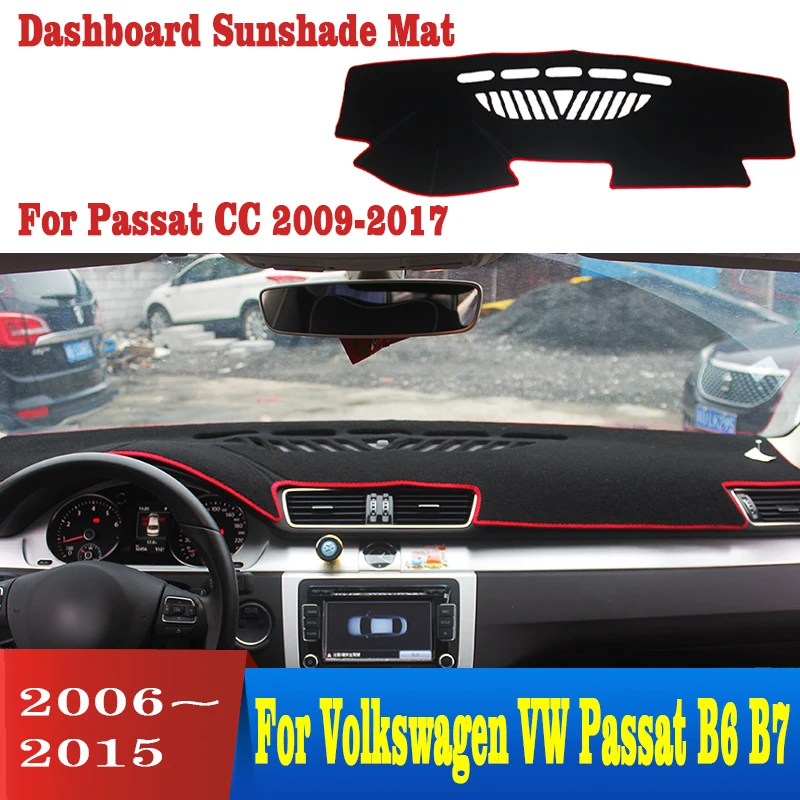 Для Volkswagen VW Passat B6 B7 2006 2015 для CC 2009 2017 приборной панели автомобиля крышка Анти
