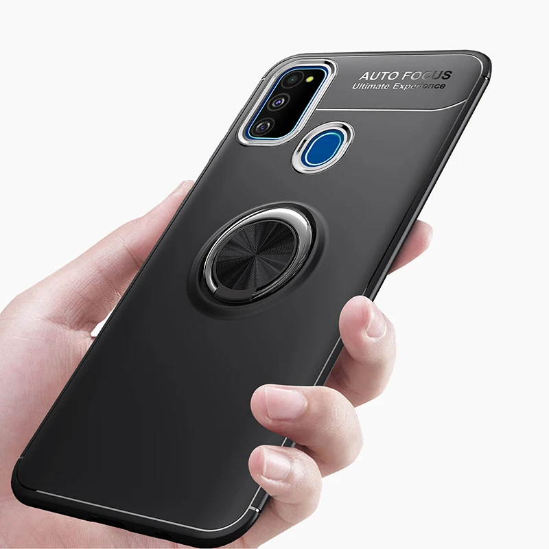 For Samsung Galaxy M21 Case Ring Holder Soft Silicone Back Cover Case For Samsung Galaxy M31 M21 Phone Cases Phone Case Covers Aliexpress