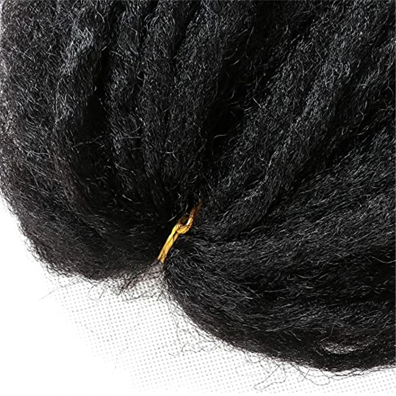 Marley твист плетеные волосы 18 In100g крючком косы синтетические Афро Курчавые