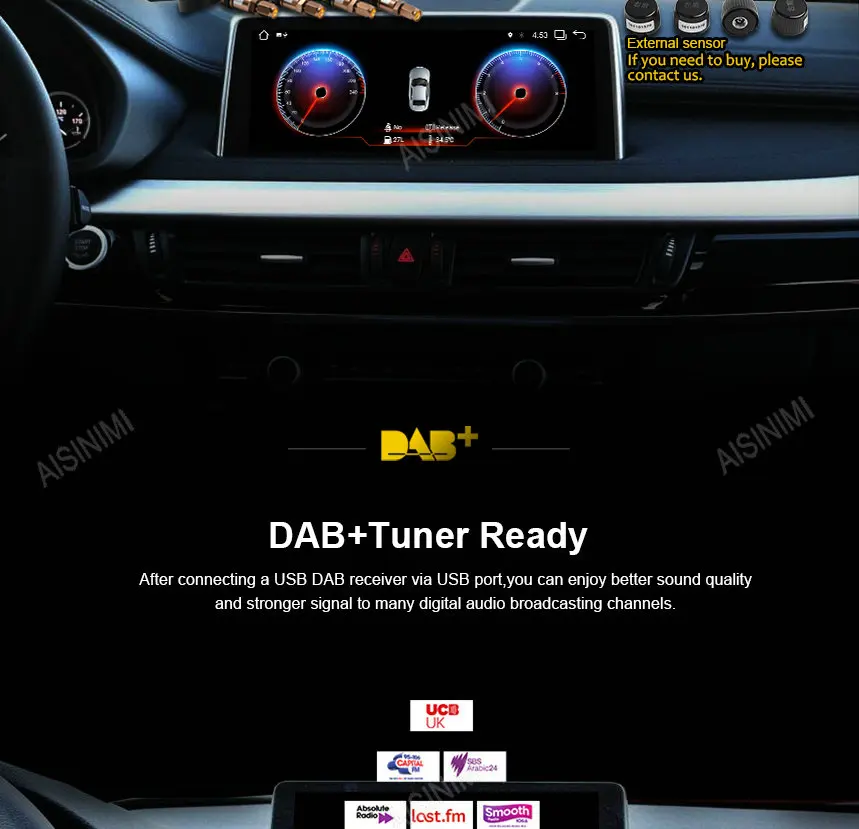 Excellent AISINIMI Android 9.0 CarPlayer FOR BMW X1 E84 (2009-2015) Without original screen/Supply with iDrive audio gps stereo all in one 22