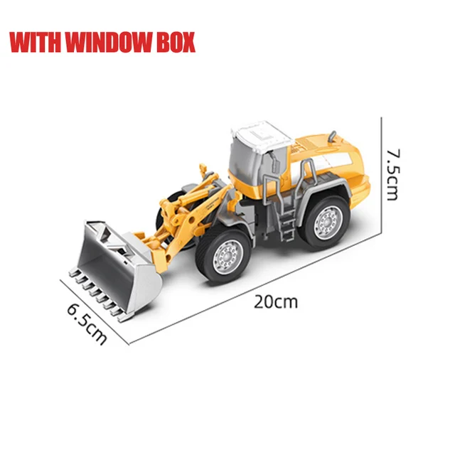 Classic Bulldozer Crane Excavator Trucks Vehicles Juguetes Carros Boy Alloy Engineering Truck Cars Toys for Kids Boys Xmas Gifts Bulldozer