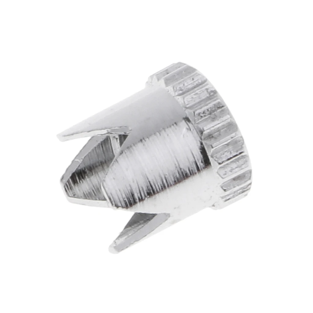 Brass Airbrush Crown Shape Needle Cap Air Brush Machine Accessories Parts Silver