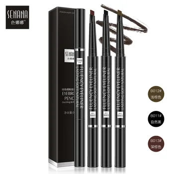 

Glaring and delicate double head eyebrow pencil Natural and easy to put on makeup waterproof and sweat proof eyebrow pen
