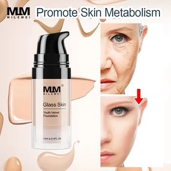 

Youth Velvet Foundation Professional Full Cover Concealer Matte Base Make Up Cream Waterproof Concealer Liquid Foundation