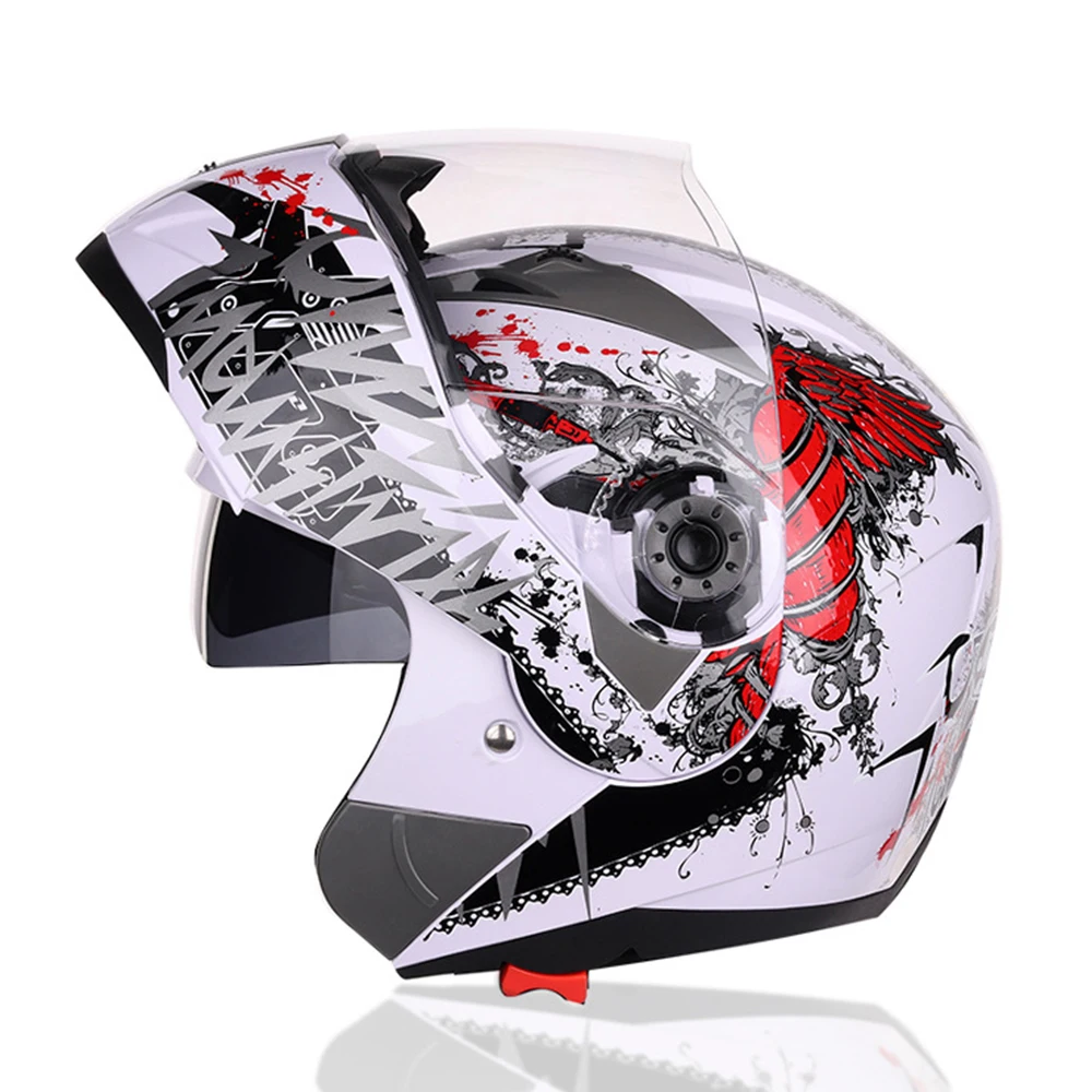 Angel Racing Motorcycle Helmet Craniacea Anti-Vibration Durable Safety Hat for Bike - Цвет: Angel