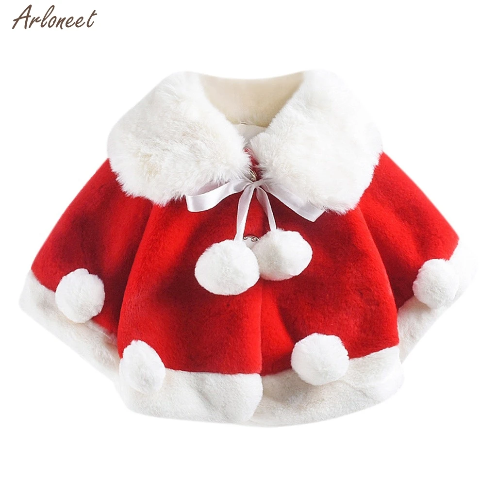 Toddler Baby Christmas Winter Clothes Coat Long Sleeve Velvet Thick Jacket Outerwear Coat Warm Clothes Coats For Teenage