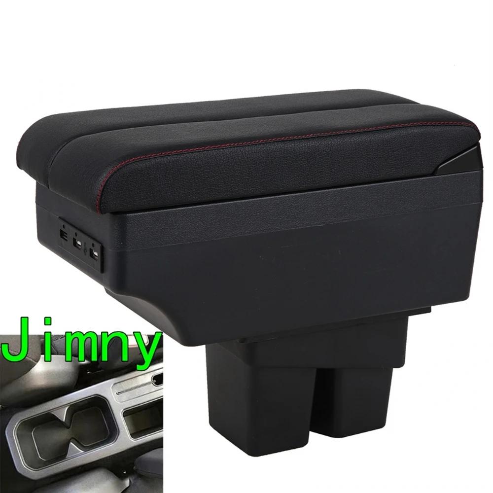 

For Suzuki Jimny Armrest Box Elbow Rest Center Console Storage with Phone Charging USB Interface Cup Holder
