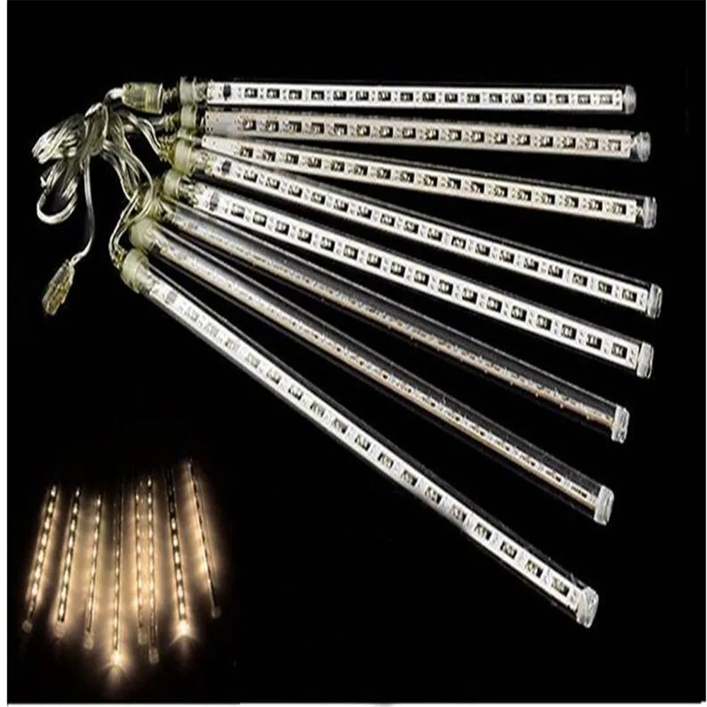 

8pcs/set Snowfall LED Strip Light Christmas Rain Tube Meteor Shower Rain LED Light Tubes 100-240V EU/US/UK/AU Plug