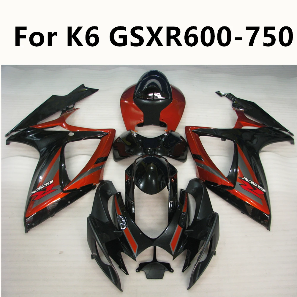 6 цветов Кузов мотоцикла для Suzuki K6 GSXR600 GSXR750 2006 2007 двойной цветок|Полные комплекты