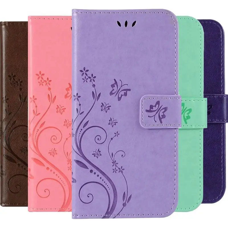 Solid Color Flip Phone Case For Samsung Galaxy A10 A20 A20E A30 A40 A60 A70 M10 M20 M30 Note 10 Pro Wallet Leather Capa DP04E | Мобильные