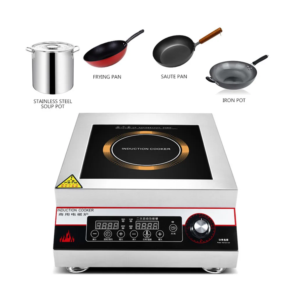 Fangning Large Portable Induction Cooker Restaurant School Commercial Induction Hob 5000w Stainless Steel Fangning Large Portable Induction Cooker Restaurant School Commercial Induction Hob 5000w Stainless Steel