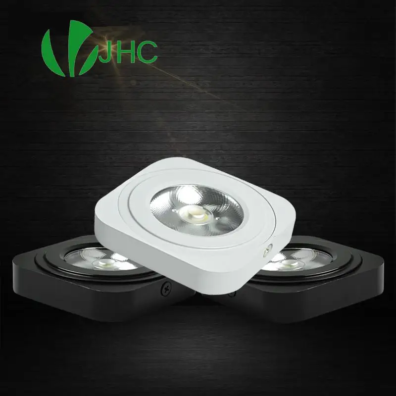 

Square Led Panel Light 10w Surface Mounted leds Downlight 5w ceiling down lamp Led Bulb Bedroom Kitchen Indoor Light Black