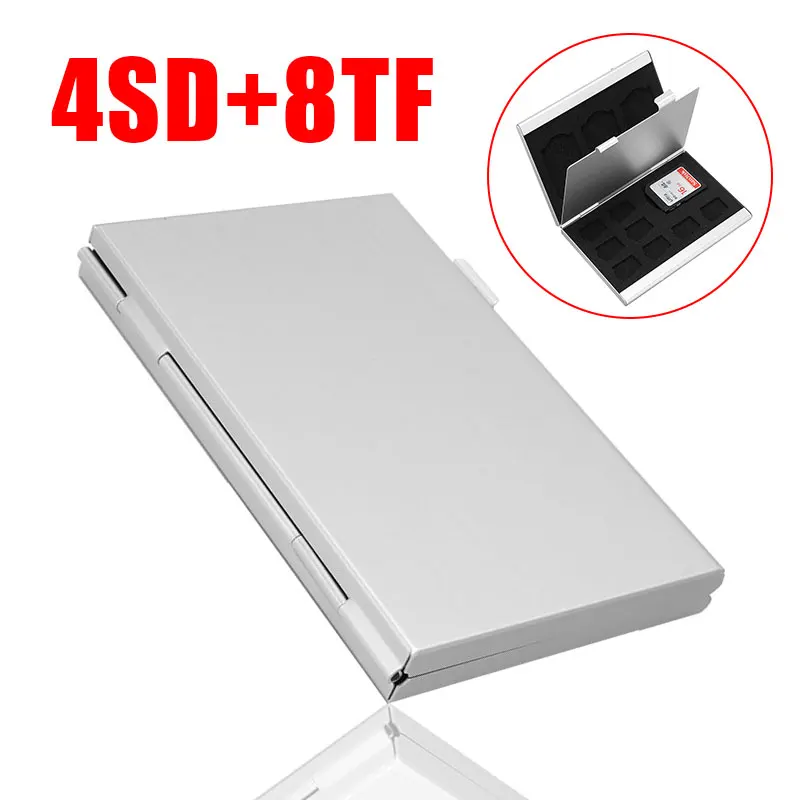 Мини алюминиевый сплав Micro TF SD чехол для хранения карт памяти защитный держатель коробка для SD/TF карты Аксессуары для хранения