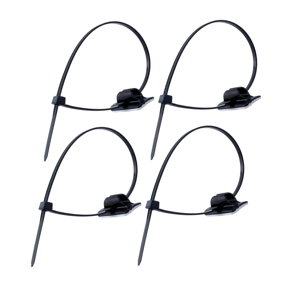 4Pcs/Set MTB Bike Hose Holder Clips Housing Guide, Bicycle Bike Brake Gear Line Buckle Clips and Stepped Adjustable Cable Ties