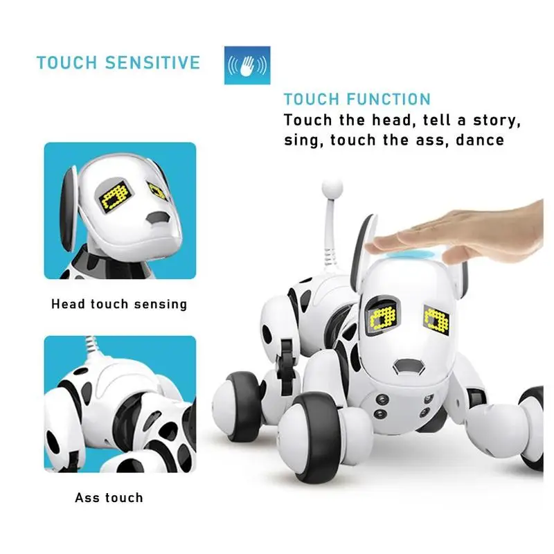 Smart Induction Pet Dog Toy Cute Animals Interactive Robot Talking Programming Pet Children's Dog Education Toys
