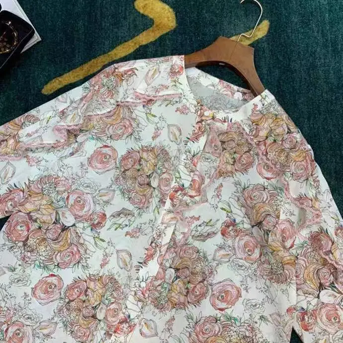 AH12277, модные женские блузки и рубашки,, Подиумные, Роскошные, известный бренд, Европейский дизайн, вечерние, стильная женская одежда