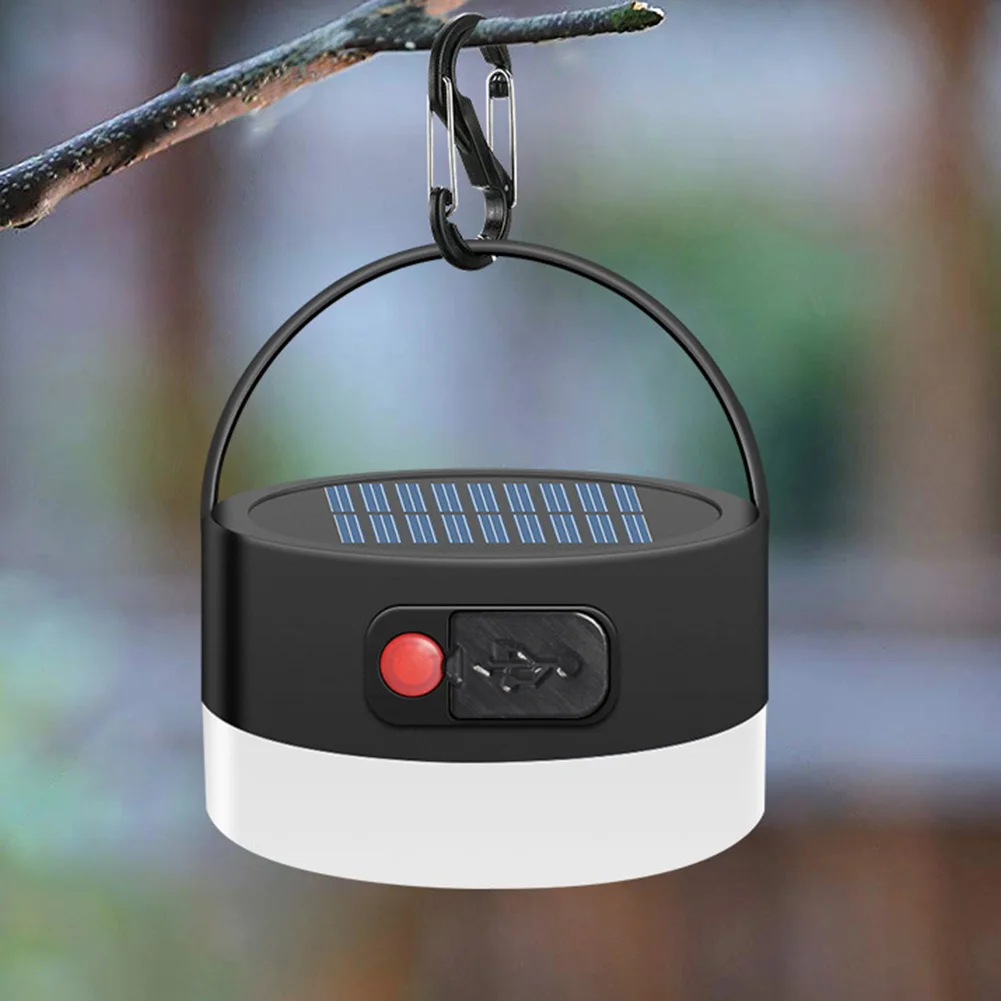

8 LEDs Solar Camping Light USB Charging Portable Light Outdoor Waterproof Round Tent Light Lamp &T8