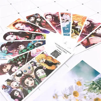 

36Pcs/Set Hot Anime Demon Slayer Kimetsu no Yaiba Paper Bookmark Stationery Bookmarks Book Holder Message Card Gift Stationery