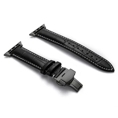 6 Кожаный ремешок для apple watch 4 5 44 мм 40 мм iwatch 42 мм 38 мм apple watch 4 3 2 1 Аксессуары Бабочка Пряжка браслет - Цвет ремешка: 6