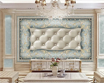 

beibehang Wall wallpaper 3 d roll European pattern soft package Roman column home decoration TV background wallpaper living room