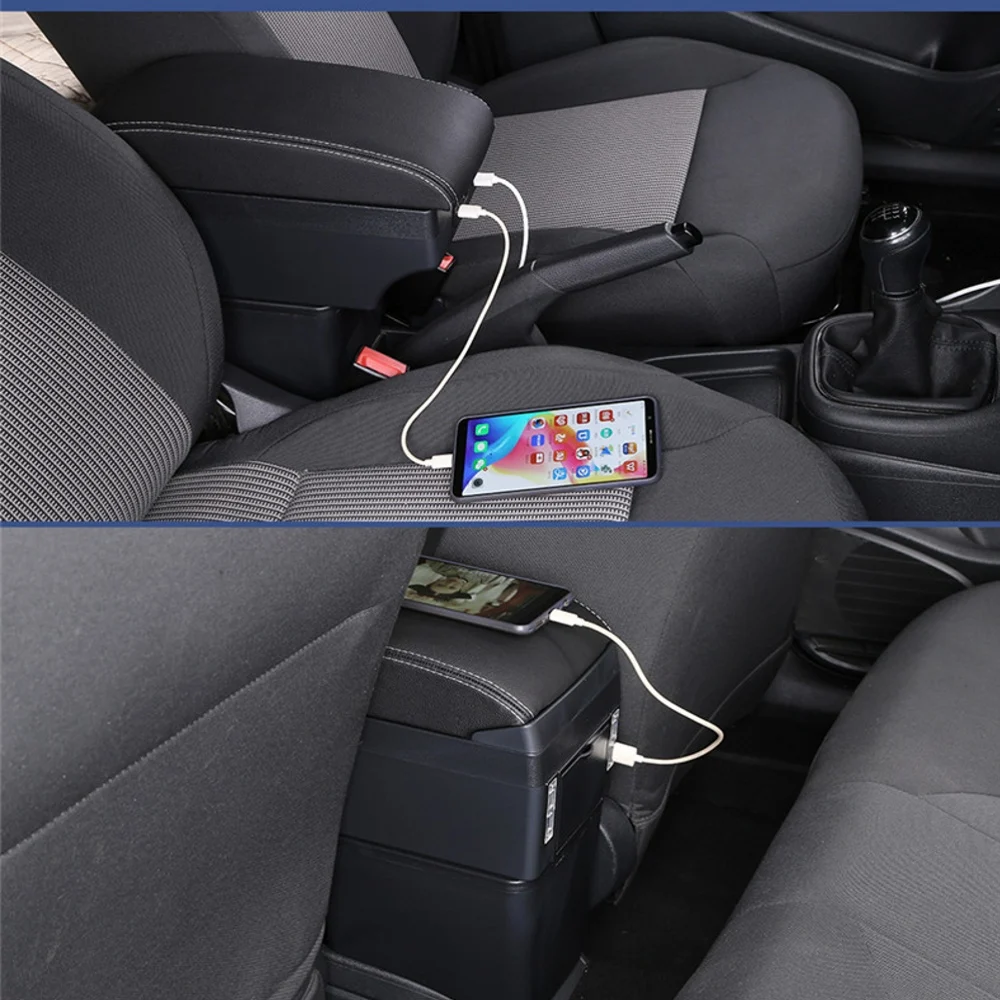 Reposabrazos para Opel J, compartimento central de coche, caja de almacenamiento, con portavasos, interfaz USB - AliExpress