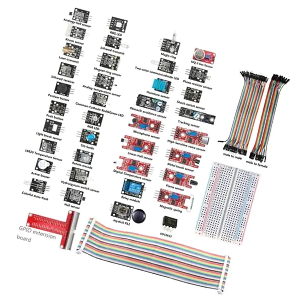Профессиональный набор датчиков Raspberry T24 с 37 датчиками комплекты Raspberry Pi Kit с 37 датчиками стартовый набор для начинающих