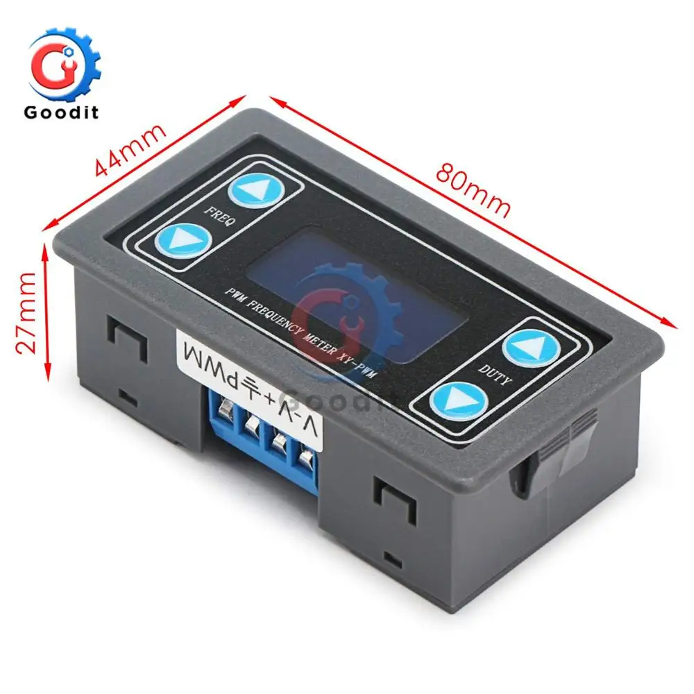 Digital PWM LCD Signal Generator Pulse Frequency Duty Cycle Adjustable Square Wave Rectangular Wave Signal Function Generator 6