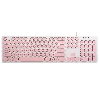 

104 Keys Punk Style Keycaps Home Easy Install Mechanical Keyboards Accessories Wear Resistant Round Keycaps