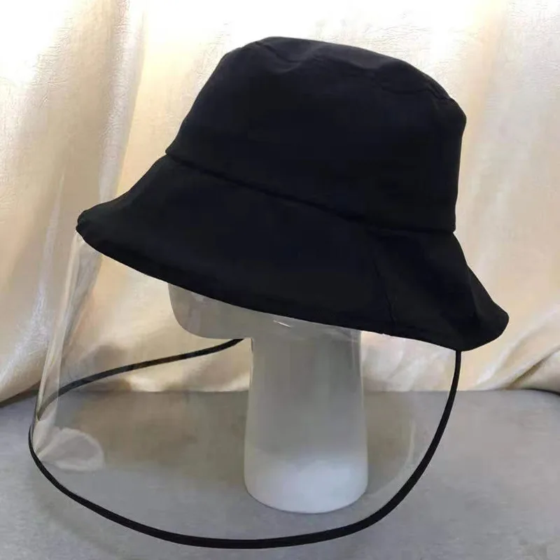 

Korean-style New Style Men And Women Anti-droplet Bucket Hat with Mask One-piece Dust Caps College Style Versatile Sun Hat Bucke