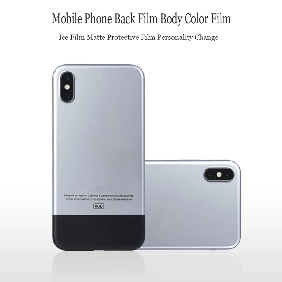 Для iPhone 6S 7 8 Plus X XS MAX однотонная наклейка на льду пленка полноразмерная Наклейка чехол Чехол Funda films Защитная пленка для льда