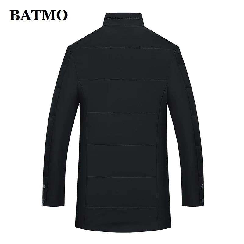 BATMO 2019 new arrival winter white duck down jackets men,men's winter warm jackets,plus-size 901 long puffer jacket