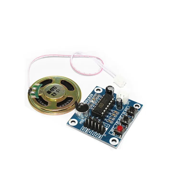 ISD1820 Recording voice module Voice module Recording and playing Voice Board microphone 0.5W speakers voice module