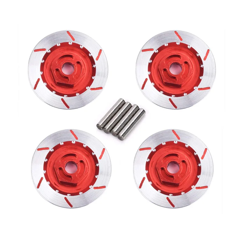 

4Pcs Aluminum Alloy The Brake Disc Wheel Box Metal 12mm Hex Nut For RC 1/10 Models Car Upgrade Parts HSP 94123/122/103 D4 CS