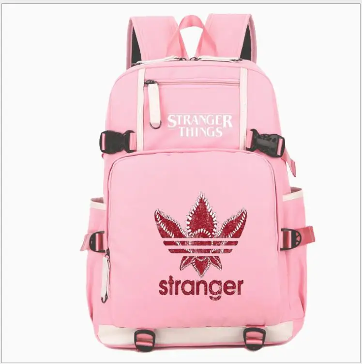 Stranger Things Backpack Students School Bags Casual Backpack Pattern Back to School Gift Rucksack Daily Travel Backpack - Цвет: as pictures