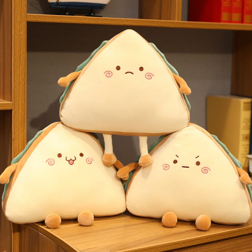 

Delicious Bread Food Stuffed Plush Toy soft Sandwich Plush pillow doll Stuffed Toast home cushion toy Room decoration